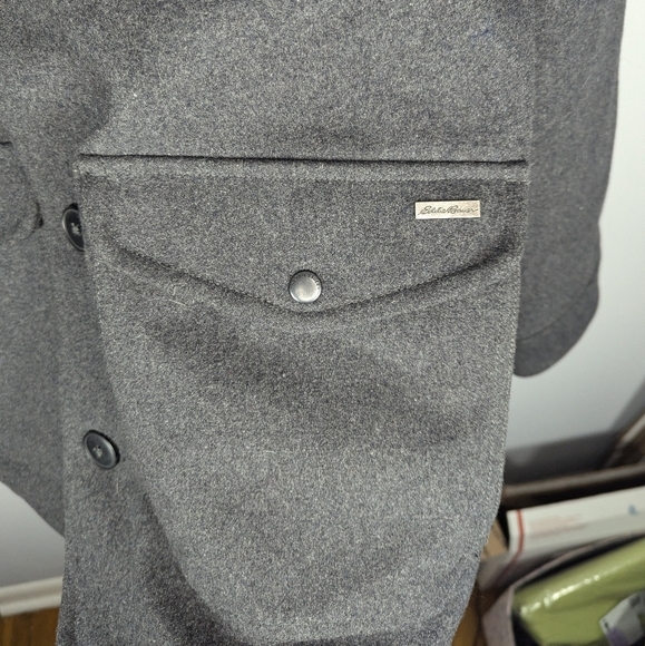 Eddie Bauer Men's Bulman Creek Forester Jacket Coat Dark Charcoal Heather Small - Picture 3 of 5